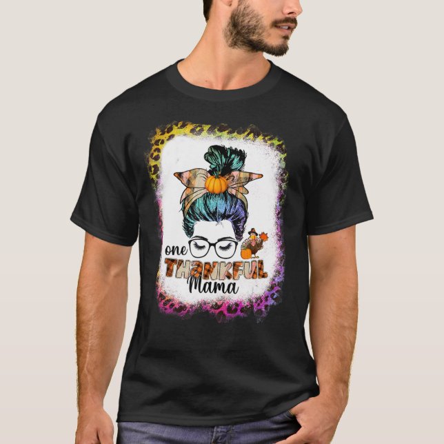 Camiseta Engraçado Mano Um Feliz Dia De outono Da Mamãe (Frente)