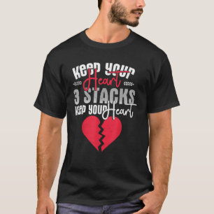 Camiseta Engraçado Mantenha Seu Coração 3 Pilhas Mantenha-O