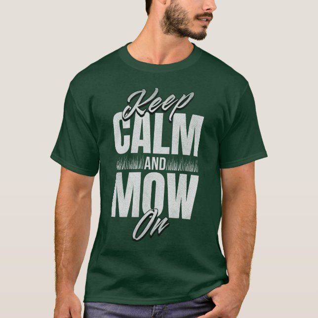 Camiseta Engraçado Manter Calma E Mau No Cuidado De Cortado (Frente)