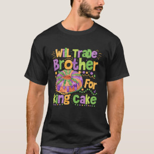 Camiseta Engraçado Mardi Gras Comercializa Irmão Do Rei Bol