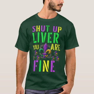Camiseta Engraçado Mardi Gras Parade Outfit - Cale-Se Fígad
