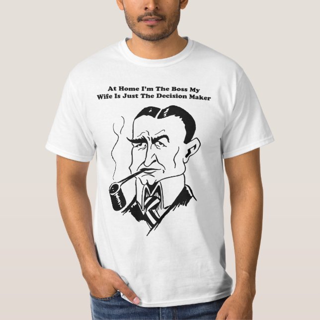 Camiseta Engraçado Marido Casamento Esposa Cita Arte (Frente)
