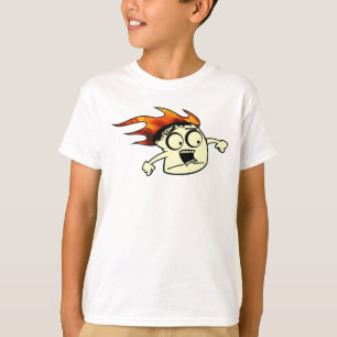 Camiseta Engraçado Marshmallow em chamas