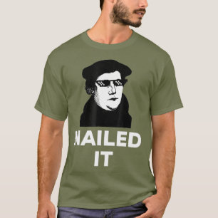 Camiseta Engraçado Martin Luther Apanhou Os Óculos Solares