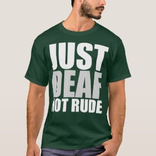 Camiseta Engraçado, mas surdo não é rude, ASL, ajuda de 