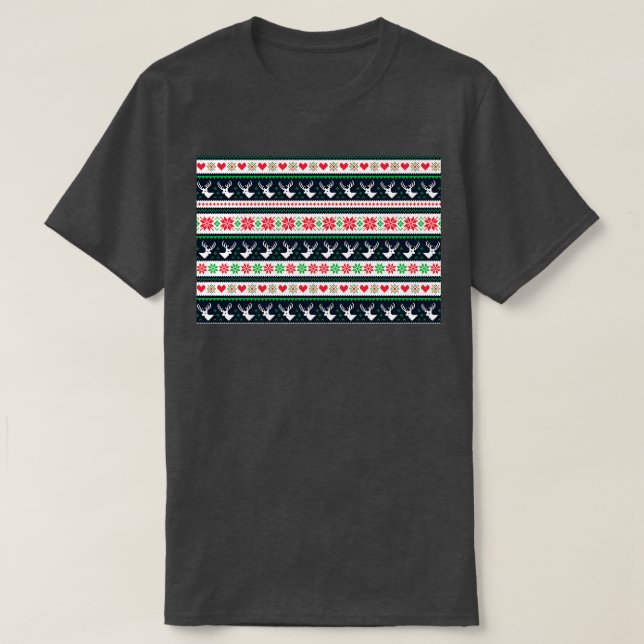 Camiseta Engraçado Máscara de Natal 3 (Frente do Design)