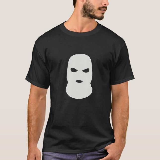 Camiseta Engraçado Mask Goon Hiphop Ski Mask Thug Trending (Frente)