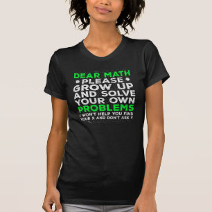 Camiseta Engraçado Matemática Problemática na Escola Lut