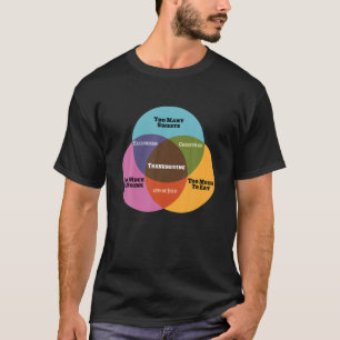 Camiseta Engraçado Matemática Venn Diagrama Meme Ação d