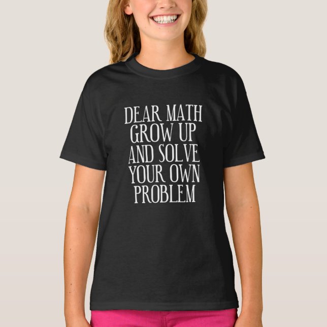Camiseta Engraçado Math Dizendo (Frente)