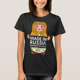 Camiseta Engraçado Matryoshka Ninho Boneca Empilhando Dol R