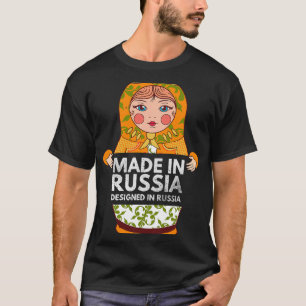 Camiseta Engraçado Matryoshka Ninho Boneca Empilhando Dol R