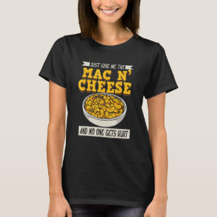 Camiseta Engraçado, me dê o Mac n´Cheese Macaroni para K