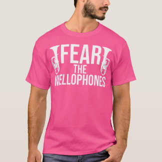 Camiseta Engraçado Medo Dos Mellofones Que Dão A Orquestra