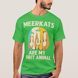 Camiseta Engraçado Meerkat Gift Kids Men Mulheres Meninos L