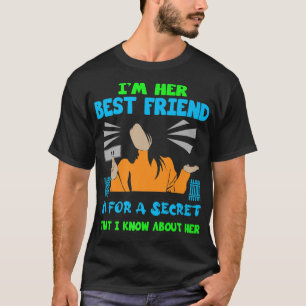 Camiseta Engraçado Melhor Amiga Citação BFF Amizade Engraça