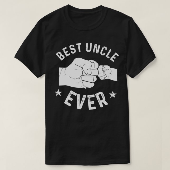 Camiseta Engraçado Melhor Tio Nunca Fistbump Custo de Natal (Frente do Design)