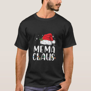 Camiseta Engraçado Mema Claus T-Shirt Pijamas Papais noeis