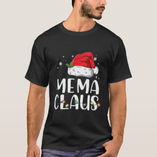 Camiseta Engraçado Mema Claus T-Shirt Pijamas Papais noeis