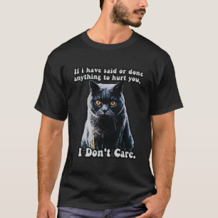 Camiseta Engraçado meme de gato giro para amantes de gatos 