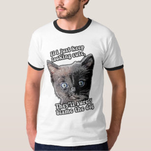 Camiseta Engraçado meme de gato zangado para donos de gatos