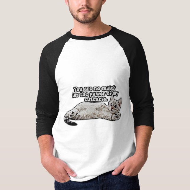 Camiseta Engraçado meme de gato zangado para gatinhos e ama (Frente)