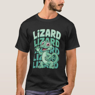 Camiseta Engraçado Meme Vibe Gecko Weirdcore Lagarto Meme