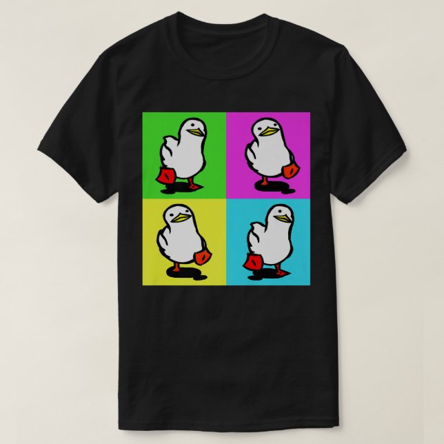 Camiseta Engraçado Memória Do Pato Para Homens Mulheres Eng (Frente do Design)