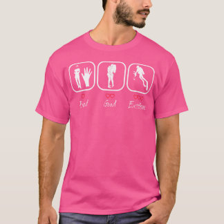 Camiseta Engraçado Mergulhar Homens Mal Excelente