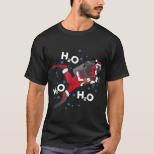 Camiseta Engraçado Mergulho H2O H2O H2O Pun Scuba Pjam Nata