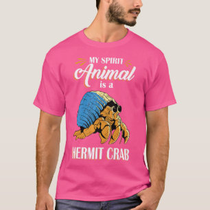 Camiseta Engraçado, Meu Animal Espírito É Um Caranguejo Mên
