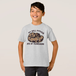 Camiseta Engraçado Meu Ball Python Comeu Meu Trabalho Em Ca