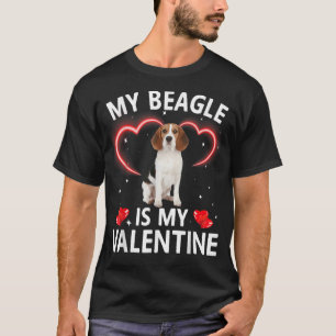 Camiseta Engraçado Meu Beagle é Meu Cachorro do Dia dos Nam