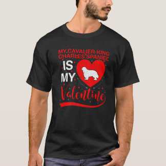 Camiseta Engraçado Meu Cavaleiro Rei Charles Spaniel É Meu