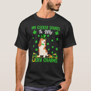 Camiseta Engraçado, Meu Cocker Spaniel É Minha Sortuda Rua