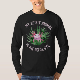 Camiseta Engraçado Meu Espírito É Um Axolotl