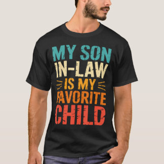Camiseta Engraçado Meu Genro é Meu Favorito