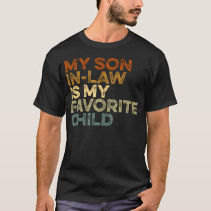 Camiseta Engraçado Meu Genro É Meu Filho Favorito Pais D
