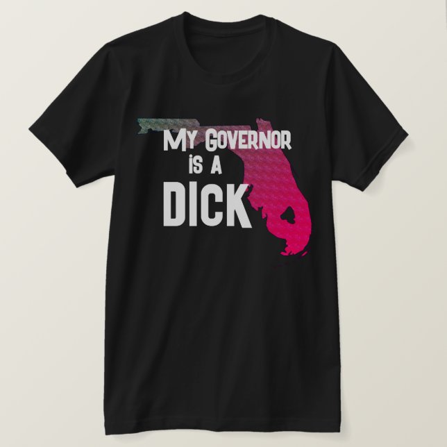 Camiseta Engraçado Meu Governador é um idiota (Frente do Design)