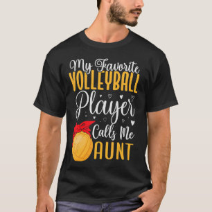 Camiseta Engraçado Meu Jogador de Voleibol Favorito me cham