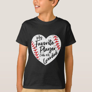 Camiseta Engraçado Meu Jogador Favorito Me Chama De Avô Bas