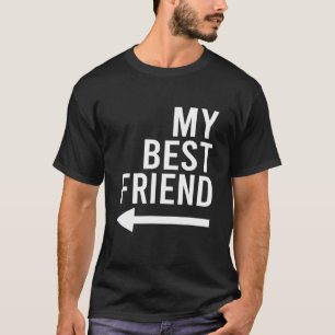 Camiseta Engraçado Meu Melhor Amigo Com Seta Apontando Para