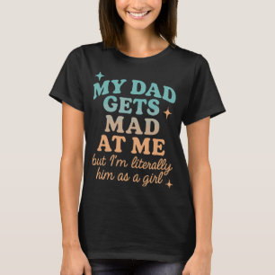 Camiseta Engraçado Meu Pai Ficar Louco Comendo Citação
