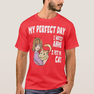 Camiseta Engraçado, meu perfeito dia de animação e mangá de