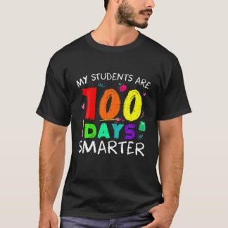 Camiseta Engraçado Meus Alunos São 100 Dias Mais Inteligent