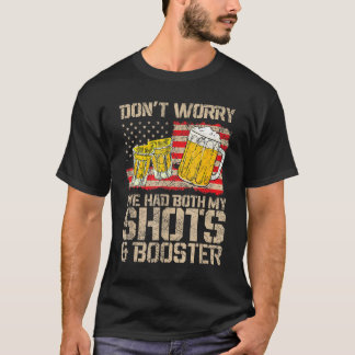 Camiseta Engraçado, meus dois tiros não se preocupam se meu