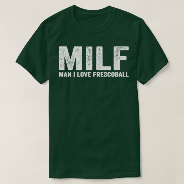 Camiseta Engraçado MILF Frescobol Player MILF Man I Love Fr (Frente do Design)