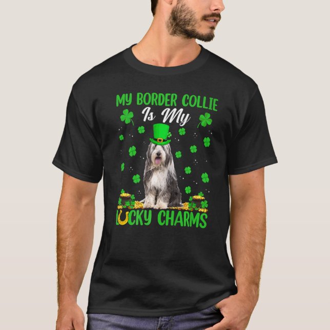 Camiseta Engraçado Minha Fronteira Collie É Minha Rua De Ch (Frente)