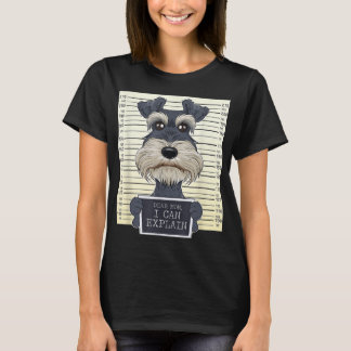 Camiseta Engraçado Miniatura Schnauzer Mãe Eu Miniatura Sch
