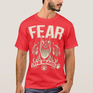 Camiseta Engraçado Miniatura Schnauzer Mede A Barba